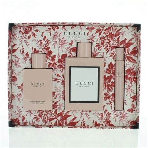 gucci bloom perfume set sale|gucci bloom 3 piece set.